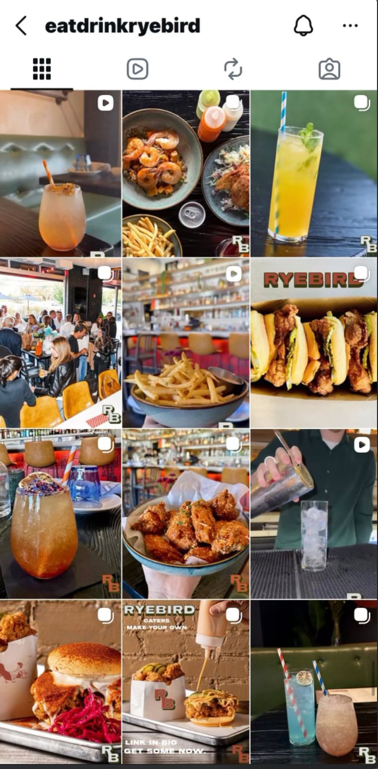 Ryebird Instagram feed