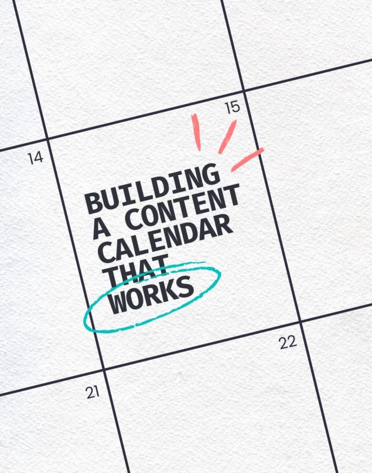 Content calendar planning