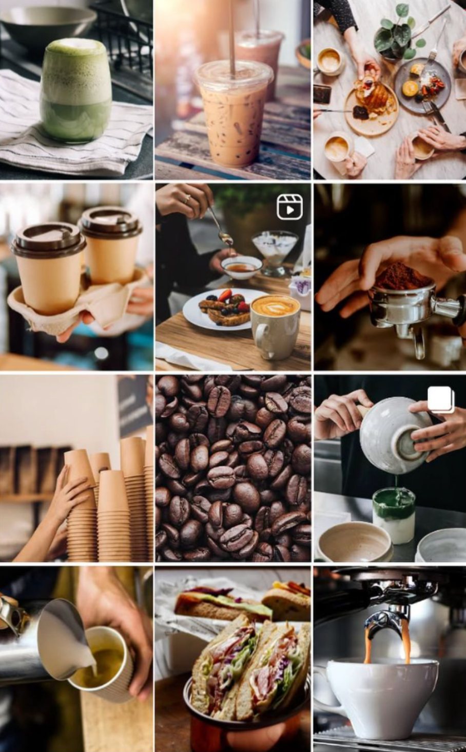 Cafe & coffee social feed